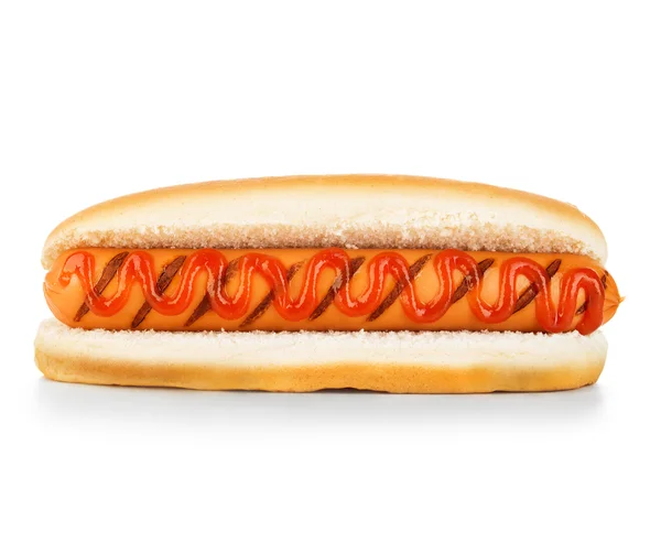 Hot dog, samostatný — Stock fotografie
