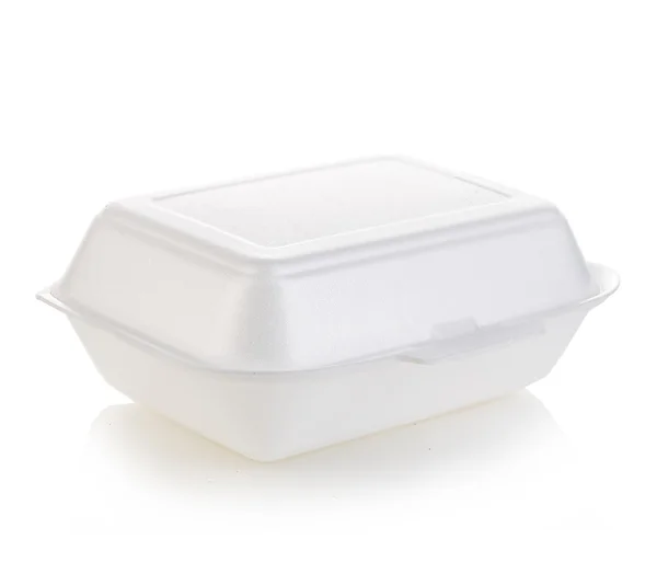 Белый изолированный ящик — стоковое фото