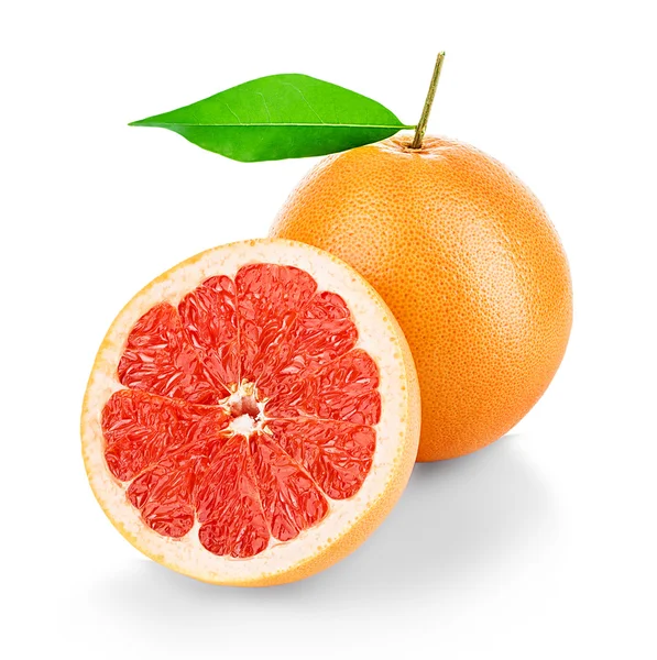 Grapefruits geïsoleerd op witte achtergrond — Stockfoto