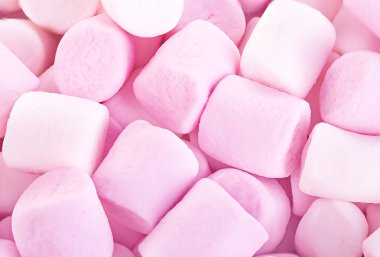 Arka plan olarak kabarık yuvarlak marshmallow. Tatlı gıda şeker arka plan