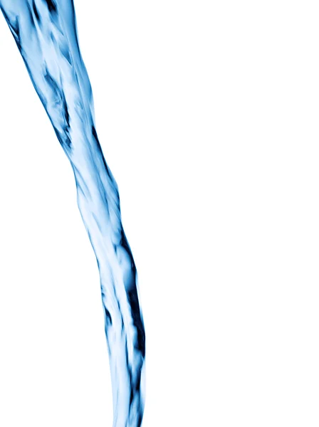 Wasserspritzer, Strahl isoliert auf weißem Hintergrund — Stockfoto