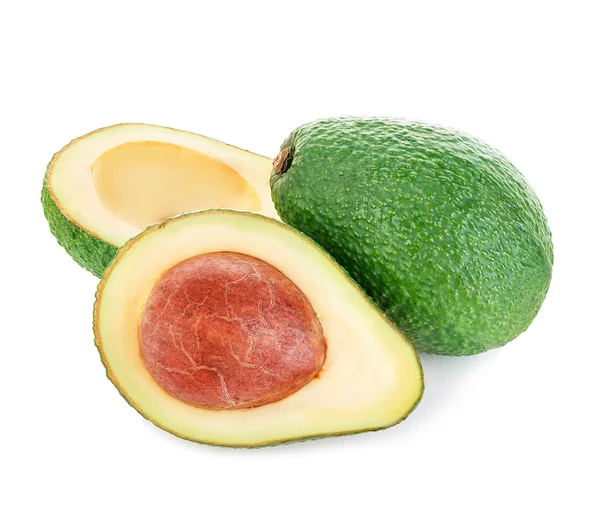 Fresh avocado isolated on white — Stock Photo, Image