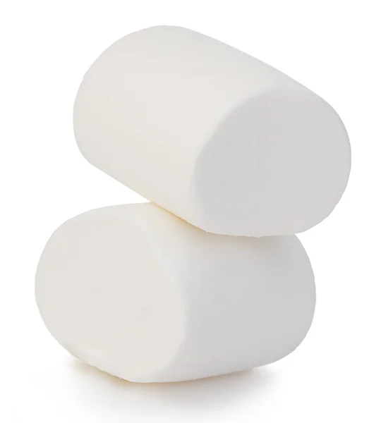흰 배경에 고립된 마시멜로 — 스톡 사진
