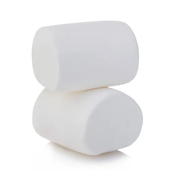 흰 배경에 고립된 마시멜로 — 스톡 사진