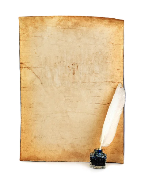 Старый бумажный крупный план . — стоковое фото