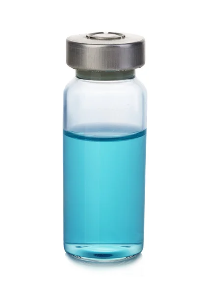 Orvosi üveg-kék gyógyszeres megoldás. — Stock Fotó