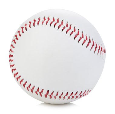 Baseball ball close-up on a white background. clipart
