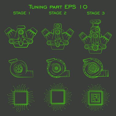 Tuning part clipart