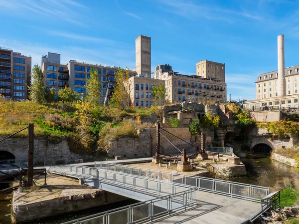 Rovine del mulino della farina a Minneapolis 1 — Foto Stock