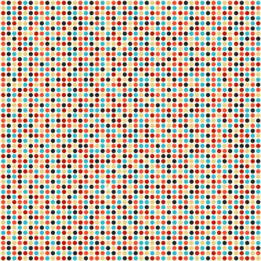 Kusursuz desen. Beyaz arka planda çok renkli daireler. Doku. Vektör