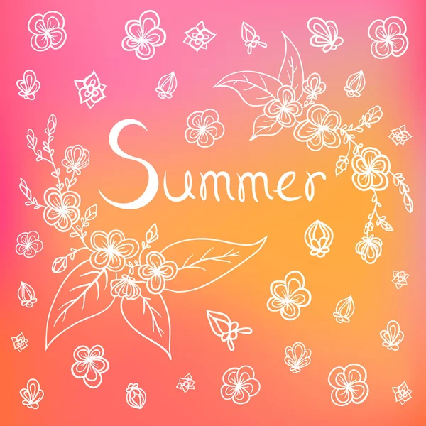 Vector summer background — Stock Vector