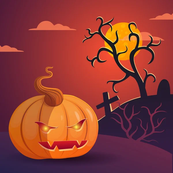 Halloween Pumpkin Head illusztráció vektor — Stock Vector