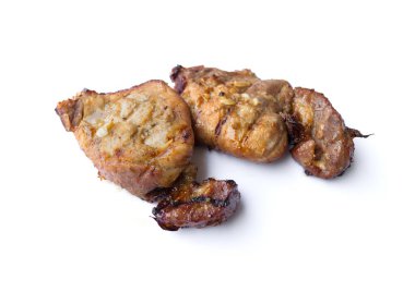 Tayland usulü tuzlu, biberli, sarımsaklı ve yağlı ızgara domuz pirzolası.