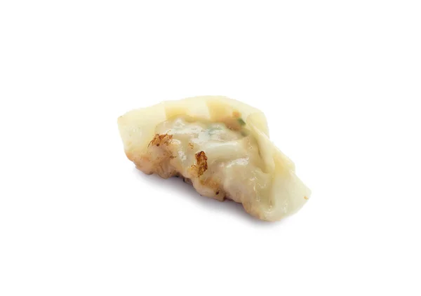 Immagine Gnocchi Fritti Gyoza Isolato Sfondo Bianco — Foto Stock