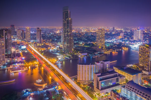 Bangkok city view from above, Thailand. — Stock Photo, Image