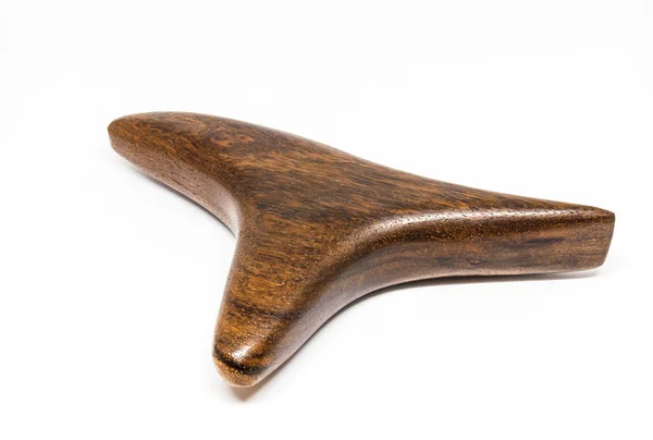 T-образная деревянная палка для массги . — стоковое фото