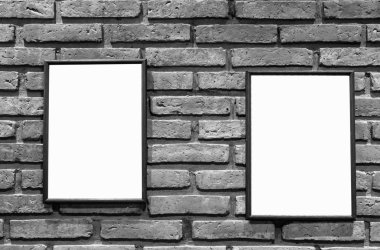 Duvardaki resim kenarlığı.