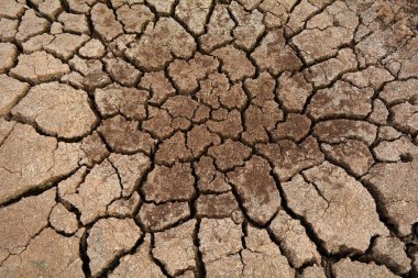 Kuru toprakta çatlaklar, doğal arka plan