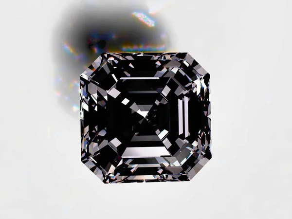 Cristal Diamante Aislado Sobre Fondo —  Fotos de Stock
