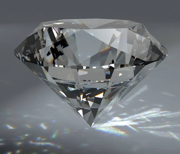 Διαμάντι Κρύσταλλο Απομονώνονται Φόντο — Φωτογραφία Αρχείου