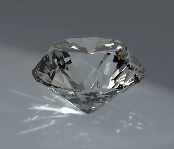 Kristal Berlian Terisolasi Latar Belakang — Stok Foto