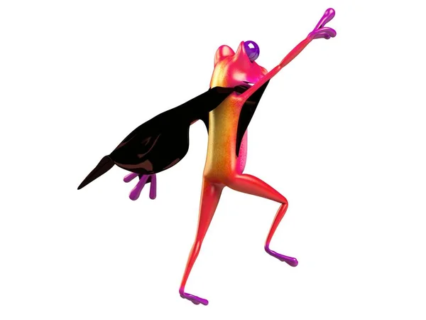Komik Kurbağanın Boyutlu Çizimi — Stok fotoğraf