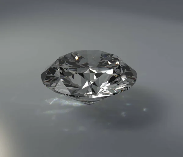 Διαμάντι Κρύσταλλο Απομονώνονται Φόντο — Φωτογραφία Αρχείου