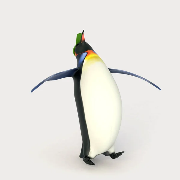 Renderizado Pingüino Dibujos Animados —  Fotos de Stock