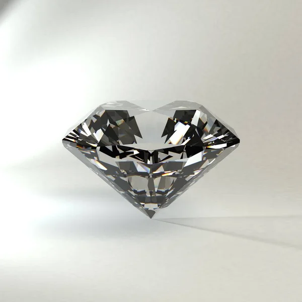 Cristal Diamant Isolé Sur Fond — Photo