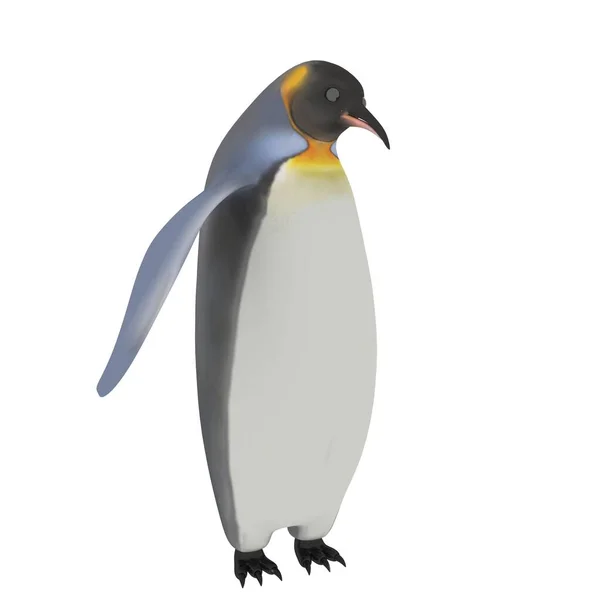 Weergave Van Een Schattige Pinguïn — Stockfoto