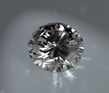 Arkaplanda kristal izole