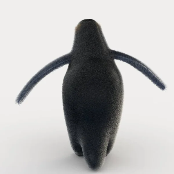 Renderização Pinguim Desenhos Animados — Fotografia de Stock
