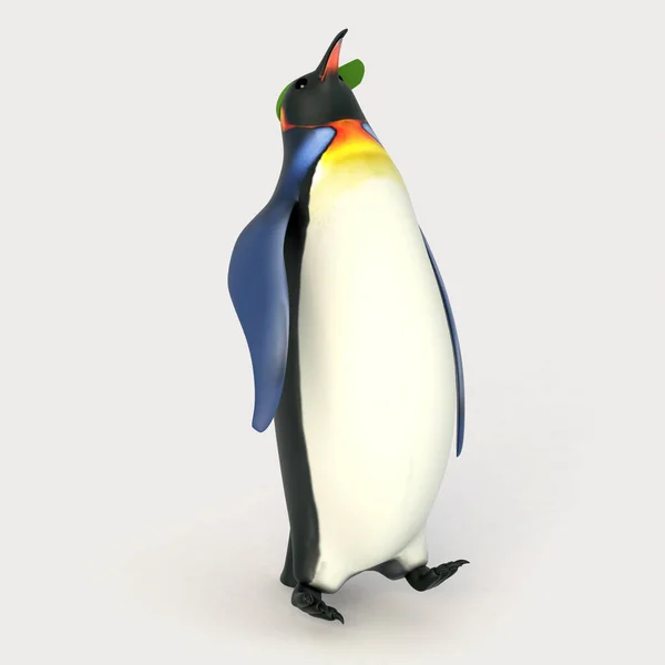 Renderização Pinguim Desenhos Animados — Fotografia de Stock