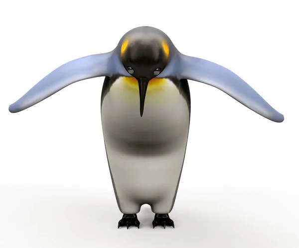 Render Dari Penguin Lucu — Stok Foto