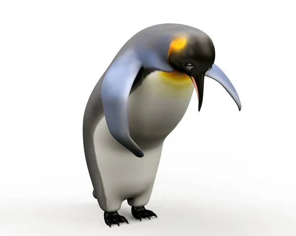Renderowania Cute Pingwina — Zdjęcie stockowe