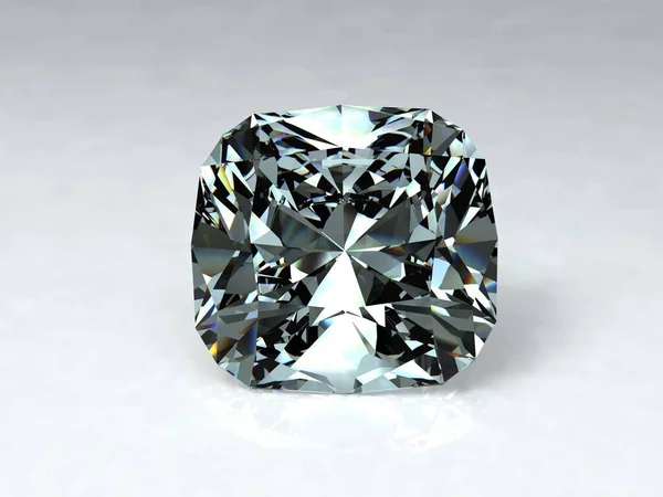 Cristallo Diamante Isolato Sfondo — Foto Stock