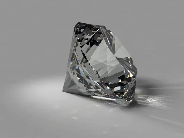 Cristal Diamant Isolé Sur Fond — Photo