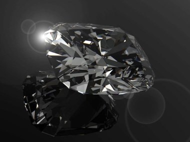 Arkaplanda kristal izole