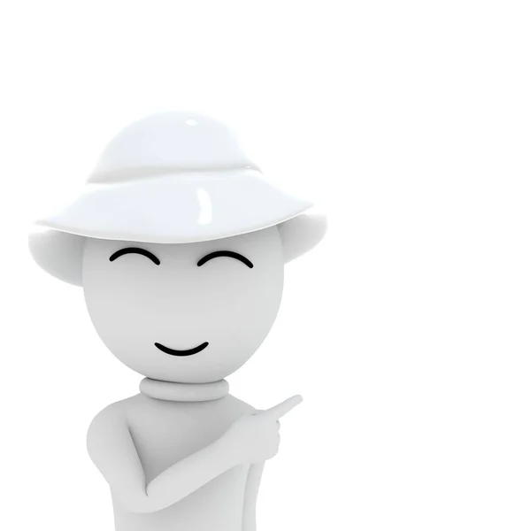 Render Man Smile — Stock Photo, Image