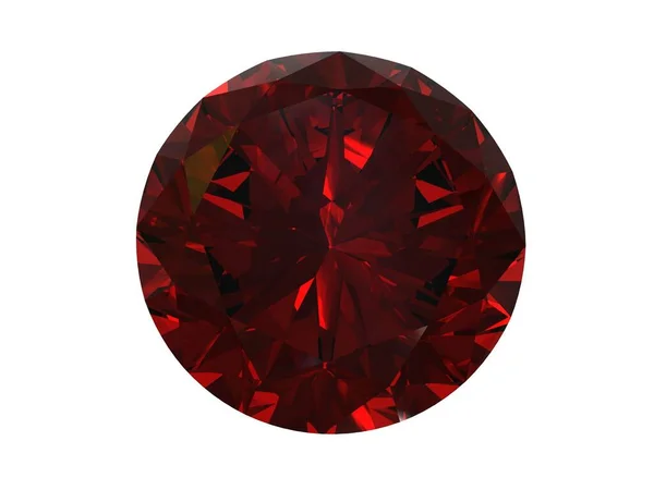 Cristallo Diamante Isolato Sfondo — Foto Stock