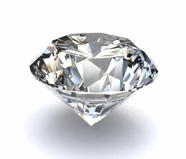 Diamantový Krystal Izolovaný Pozadí — Stock fotografie