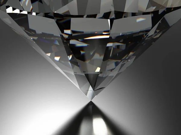 Illustratie Van Een Diamant Kristal Achtergrond — Stockfoto