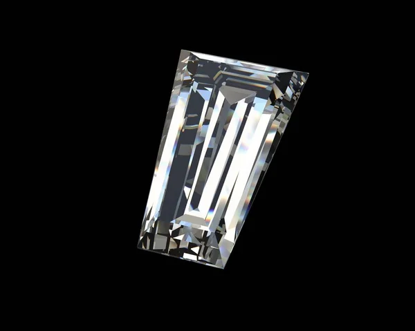 Cristal Diamante Isolado Fundo — Fotografia de Stock