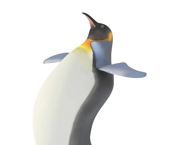 Renderização Pinguim Desenhos Animados — Fotografia de Stock