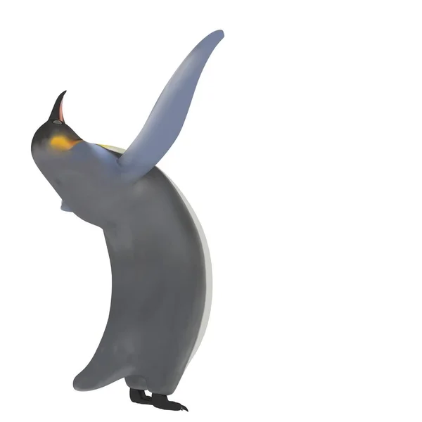 かわいいペンギンの3Dレンダリング — ストック写真