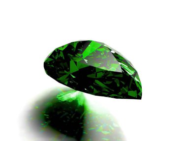 Arkaplanda kristal izole