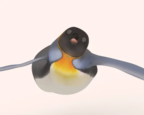 Rendering Pinguini Dei Cartoni Animati — Foto Stock