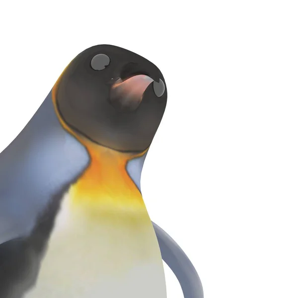 Weergave Van Een Schattige Pinguïn — Stockfoto