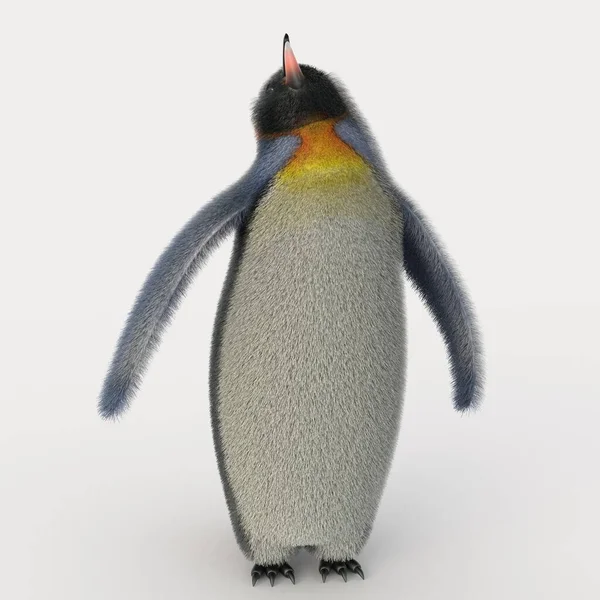 Renderowanie Pingwina Kreskówkowego — Zdjęcie stockowe