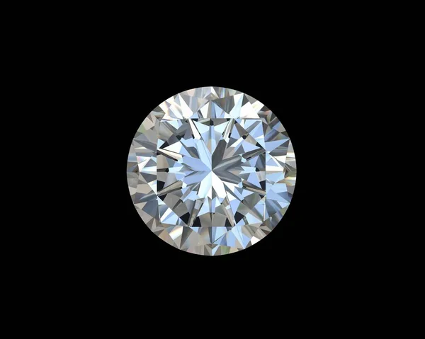 Diamantkristall Isoliert Auf Dem Hintergrund — Stockfoto